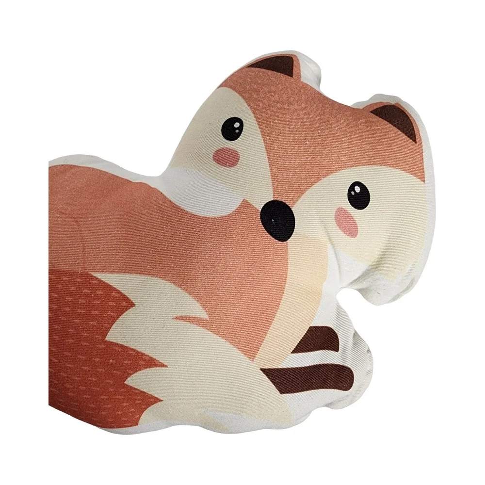 Tepee Joy Fox Plush‎ Pillow Stuffed Animal Cute Woodland Decor Accent